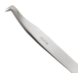 Excelta-Tweezers-14A-GW, 4.38 Inch-Angulated-Cutting Tweezer